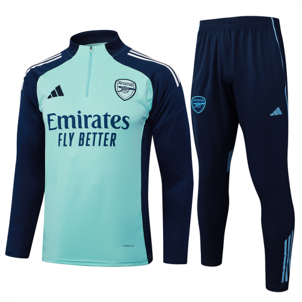 202526 Arsenal Light green Long-sleeved half-pull training kit Football team kit