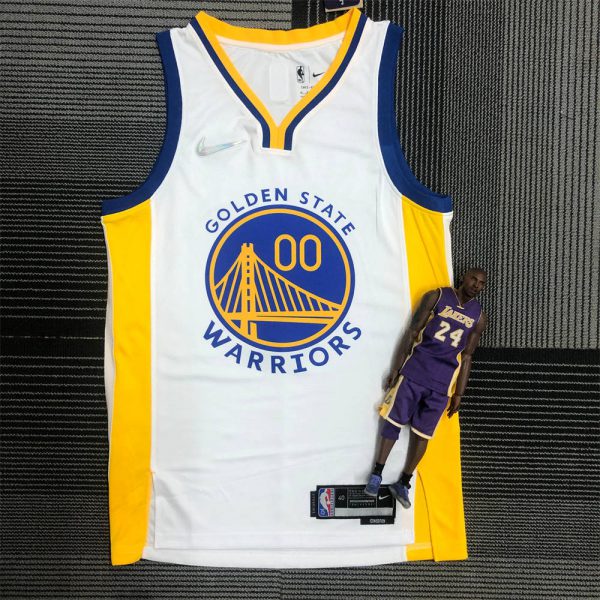NBA Golden State Warriors V-Neck White Jersey KUMINGA#00 S-XXL
