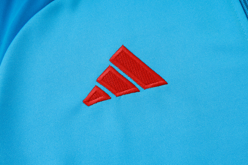 2024/25 Flamengo Light blue Jacket Training Suit Set Football Team Shirt Sports Fashion