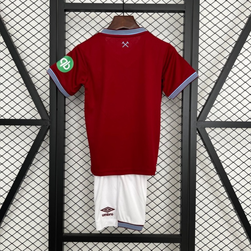 2025/26 West Ham United Home jersey kids Kits size: 16-28