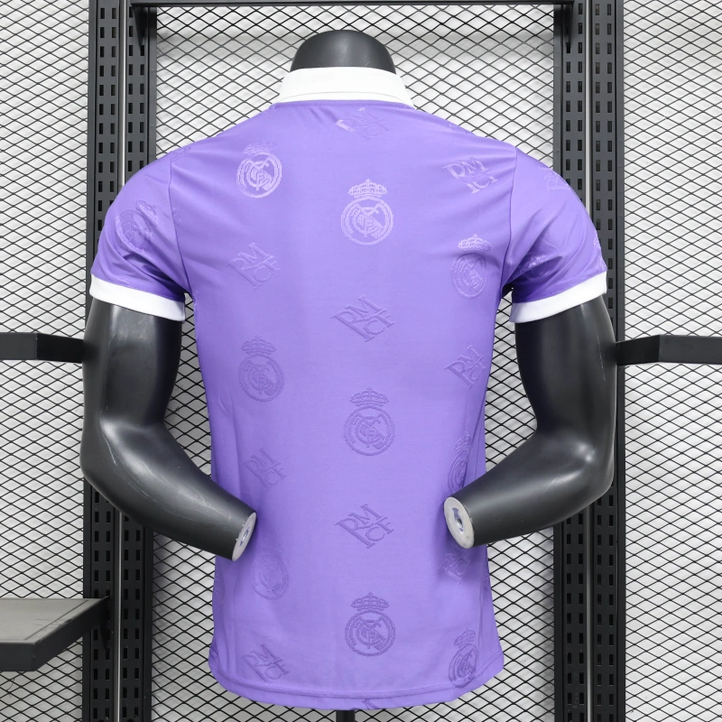 25/26 Real Madrid POLO Co Branded Special Edition Purple jersey Player Version