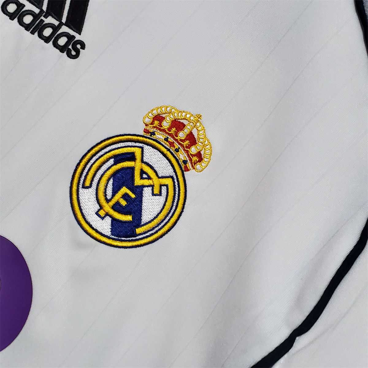 Real Madrid 06/07 Home Retro jersey Home Long Sleeves Fan Version