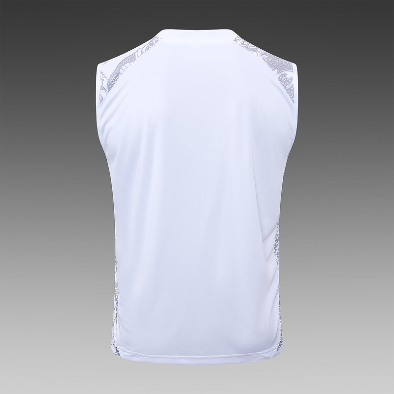 24/25 Real Madrid White Training Set Shirt and Shorts