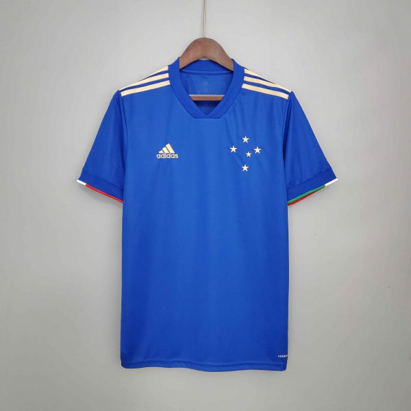 2021/22 Cruzeiro Home Blue jersey Fan Version