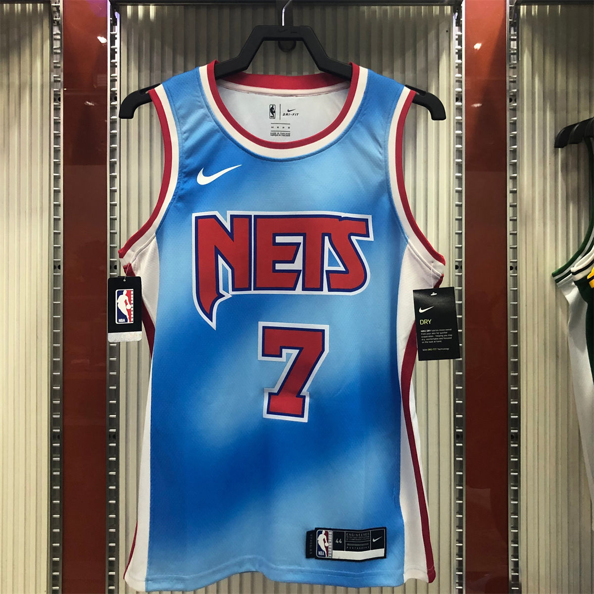 NBA Brooklyn Nets Round neck Blue Jersey DURANT#7 S-XXL