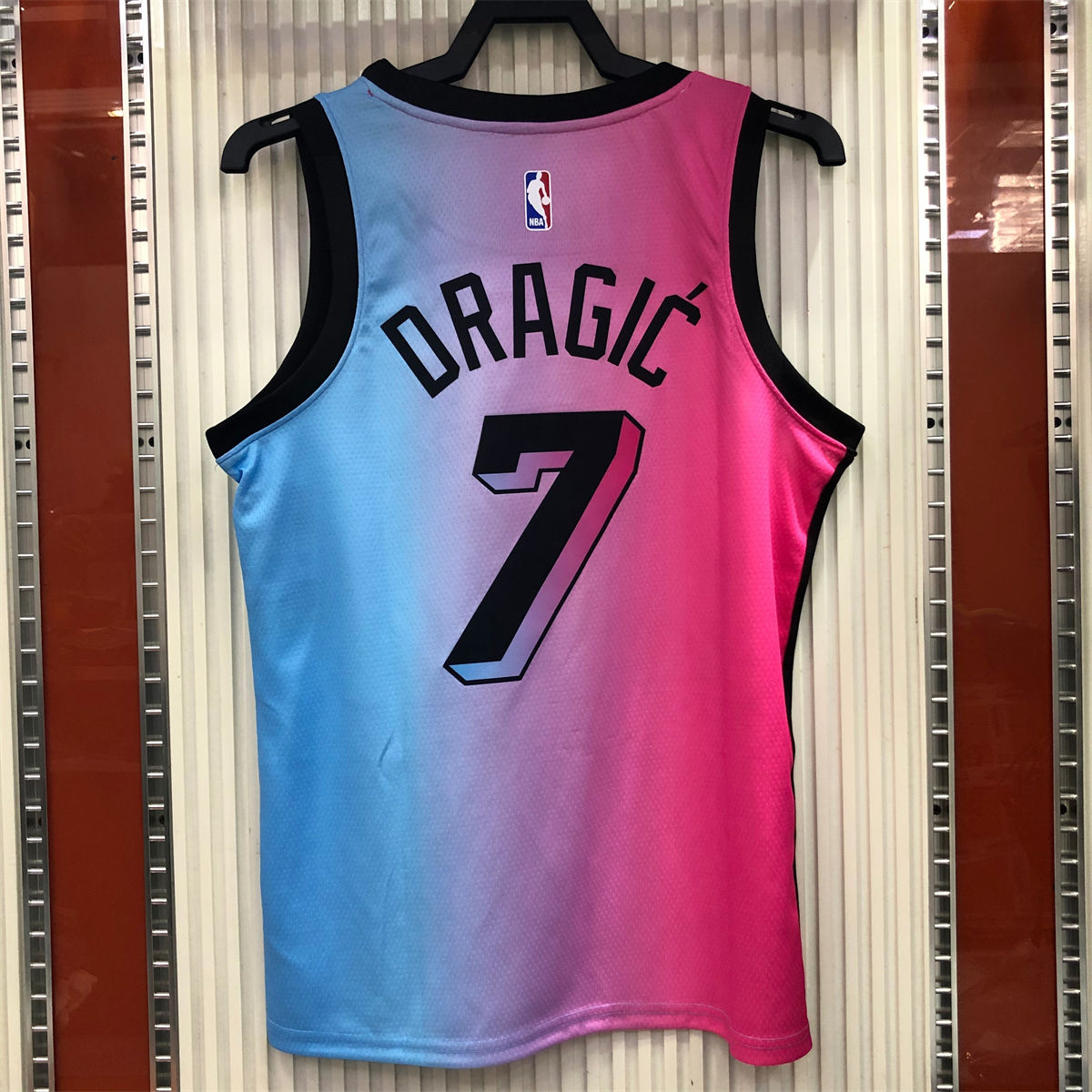 NBA Miami Hearts round neck Gradient Jersey DRAGIC#7 S-XXL
