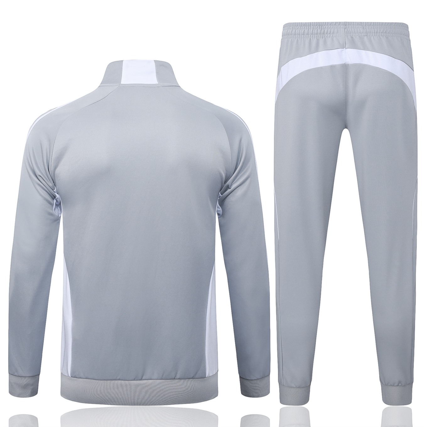 2026 Real Madrid Grey Jacket Training Suit Set