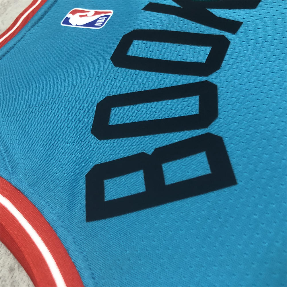 NBA Phoenix Suns V-Neck City Edition Blue jersey BOOKER#1 S-XXL