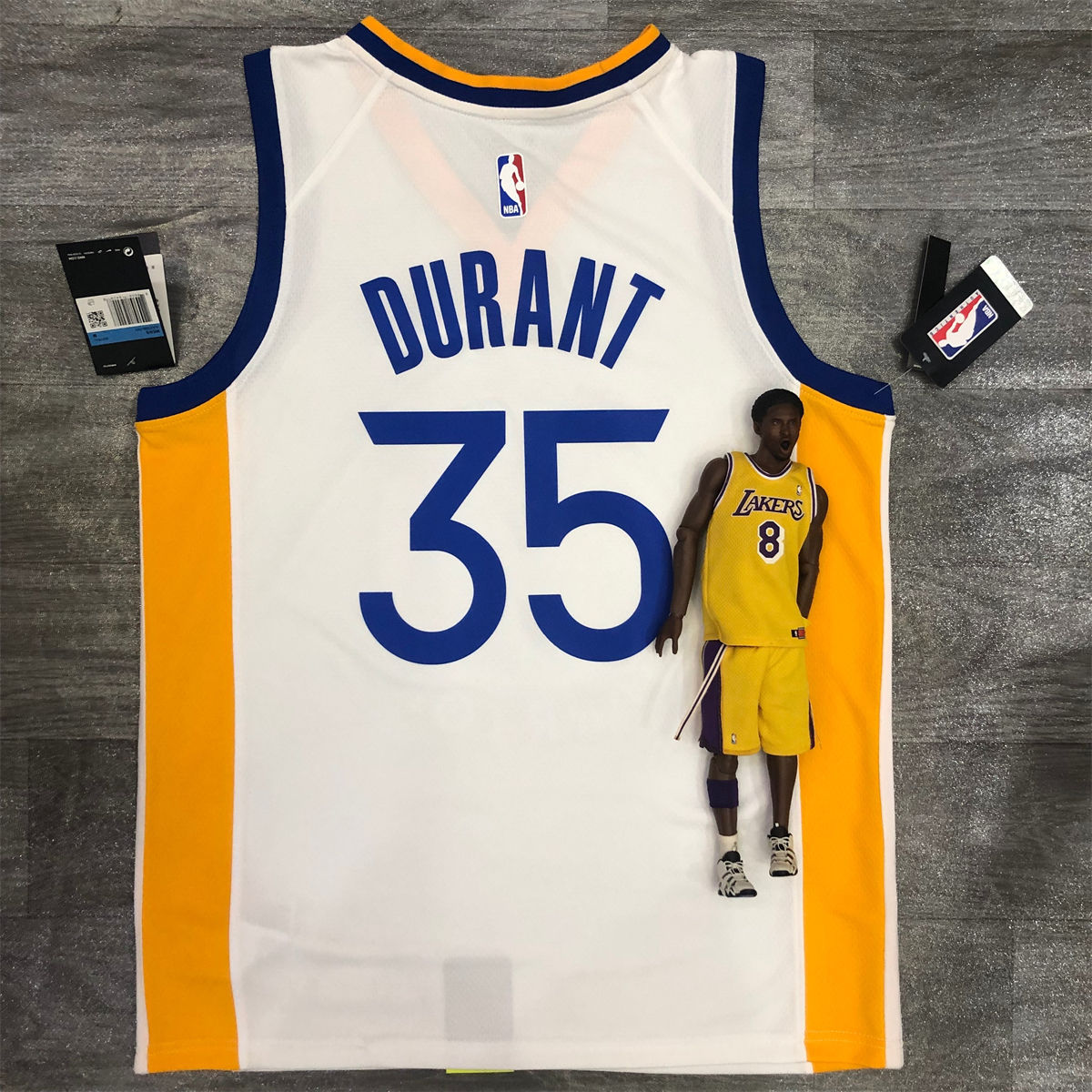 NBA Golden State Warriors V neck White Jersey DURANT#35 S-XXL