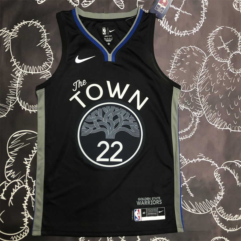 NBA Golden State Warriors V-Neck Black Jersey WIGGINS#20 S-XXL