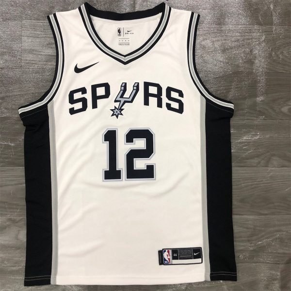 NBA San Antonio Spurs V-Neck White jersey ALDRIDGE#12 S-XXL