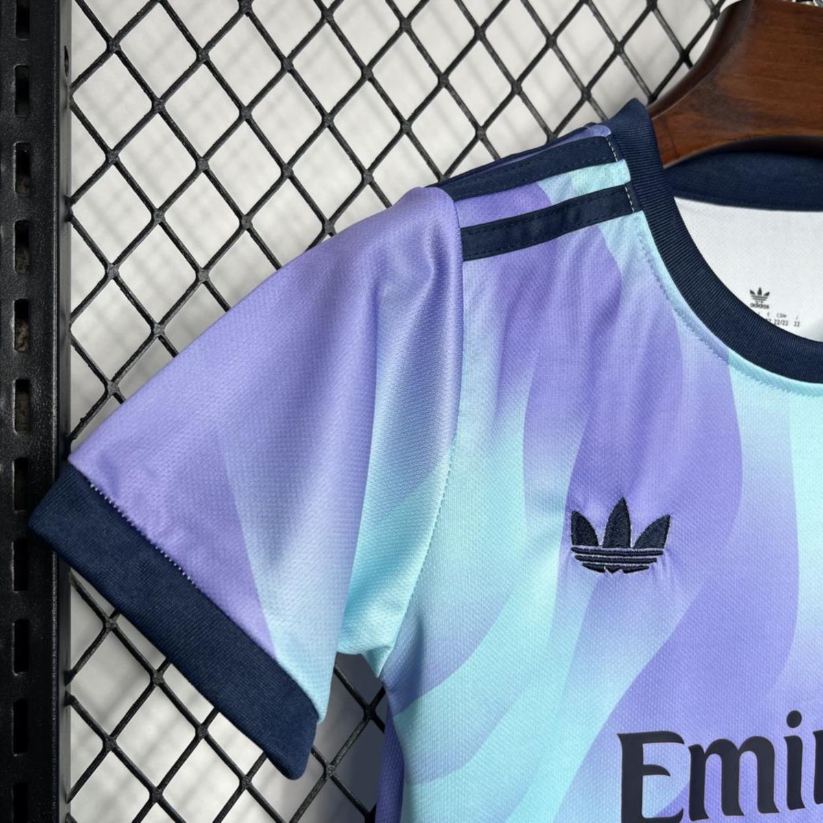 2024/25 Arsenal Third Away jersey Kid Kits Size 16-28