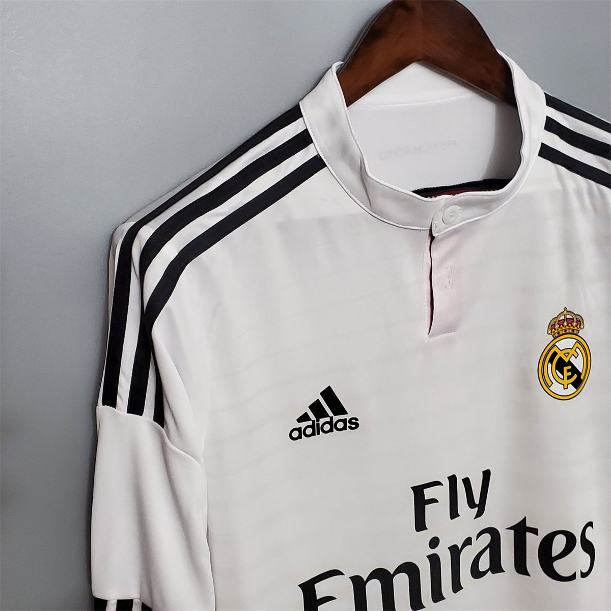 Retro Real Madrid 14/15 Long Sleeve home  jersey Fan Version