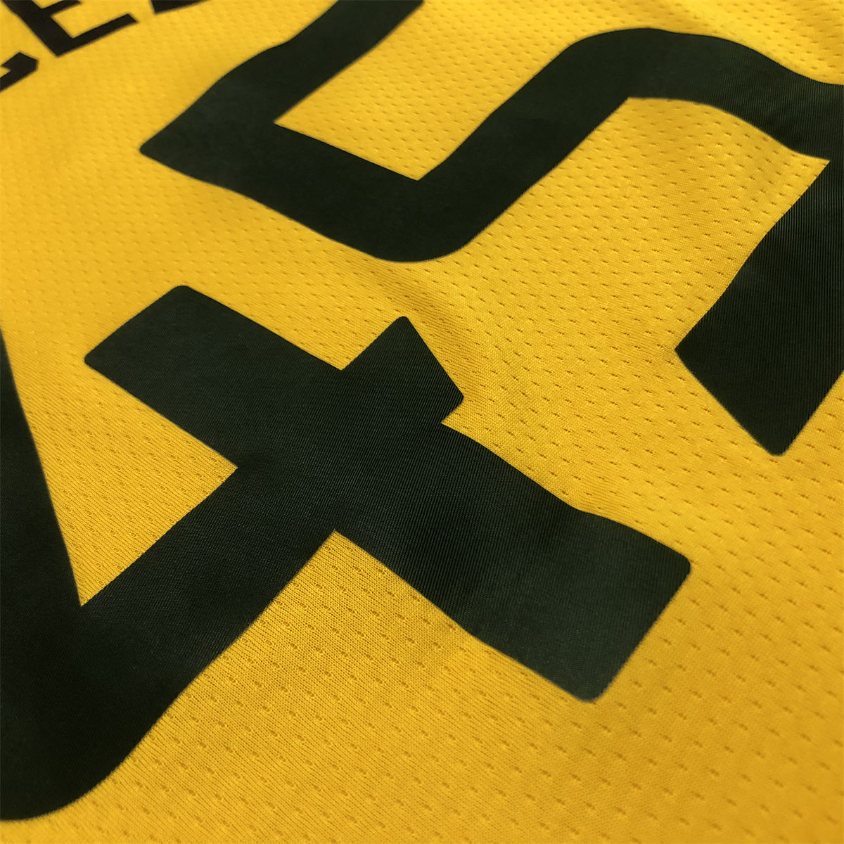 NBA Utah Jazz V-Neck Yellow Jersey MITCHELL#45 S-XXL