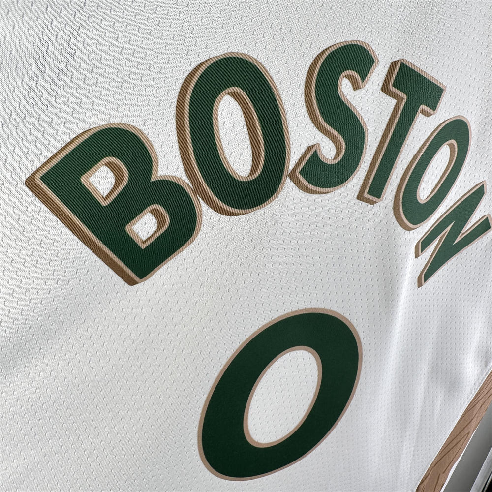 NBA Boston Celtics 2024 City Edition Round Neck White Jersey TATUM#0 S-XXL