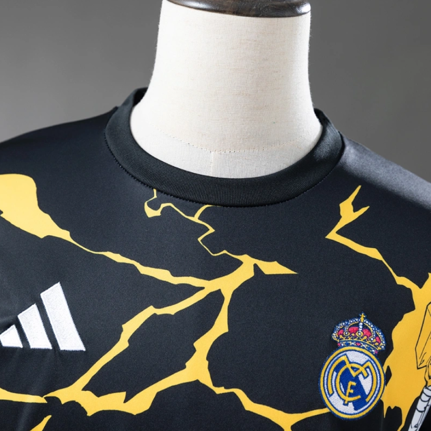 2025/26 Real Madrid Marvel Comics Black jersey Fan version