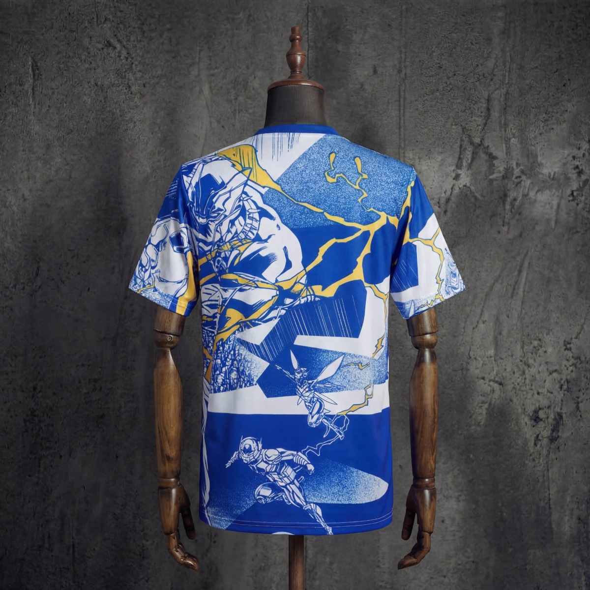 2025/26 Real Madrid Marvel Comics Blue Jersey Fan version