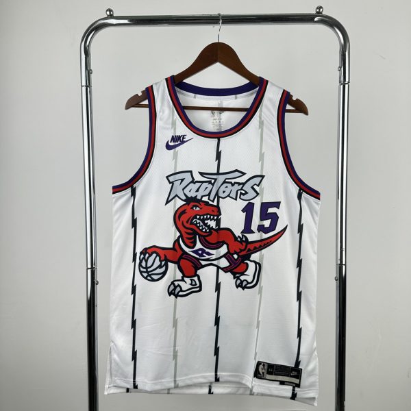 NBA Toronto Raptors Round Neck White CARTER#15 jersey S-XXL