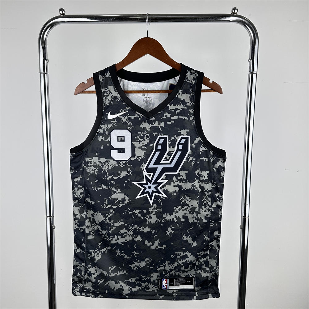 NBA San Antonio Spurs V-Neck Camouflage jersey PARKER#9 S-XXL