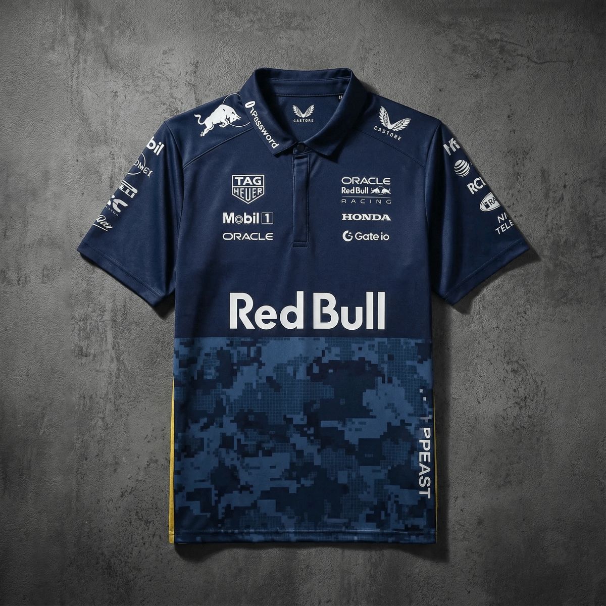 F1 Racing Oracle Red Bull 2025 Black Hypebeast POLO