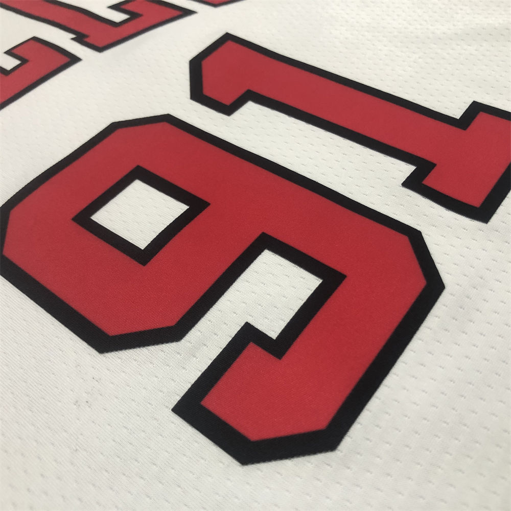 NBA Chicago Bulls Round Neck White Jersey RODMAN#91 S-XXL