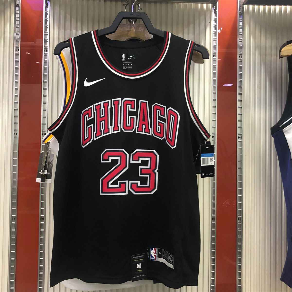 NBA Chicago Bulls Round neck Black Jersey JORDAN#23 S-XXL