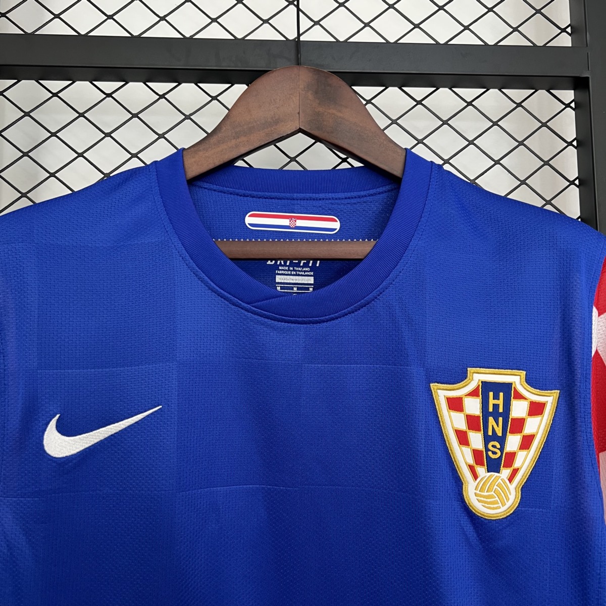 Retro Croatia 2010 Awat Blue jersey Fan Version