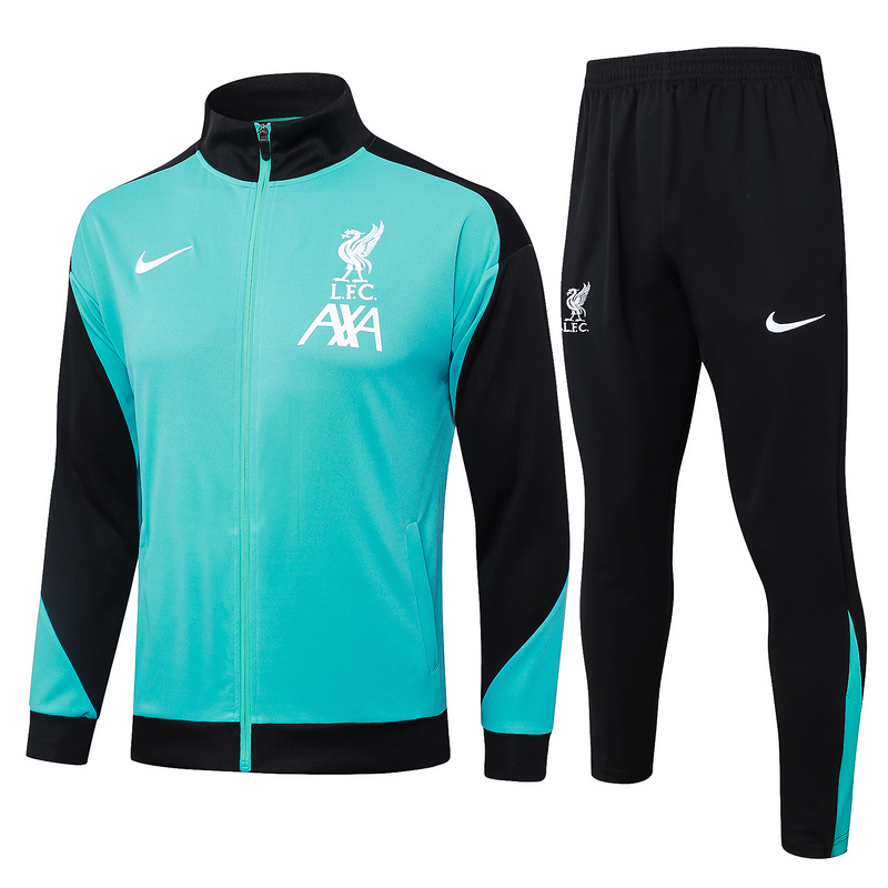 2024/25 Liverpool Green Jacket Training Suit Set Football Team Shirt Sports Fashion