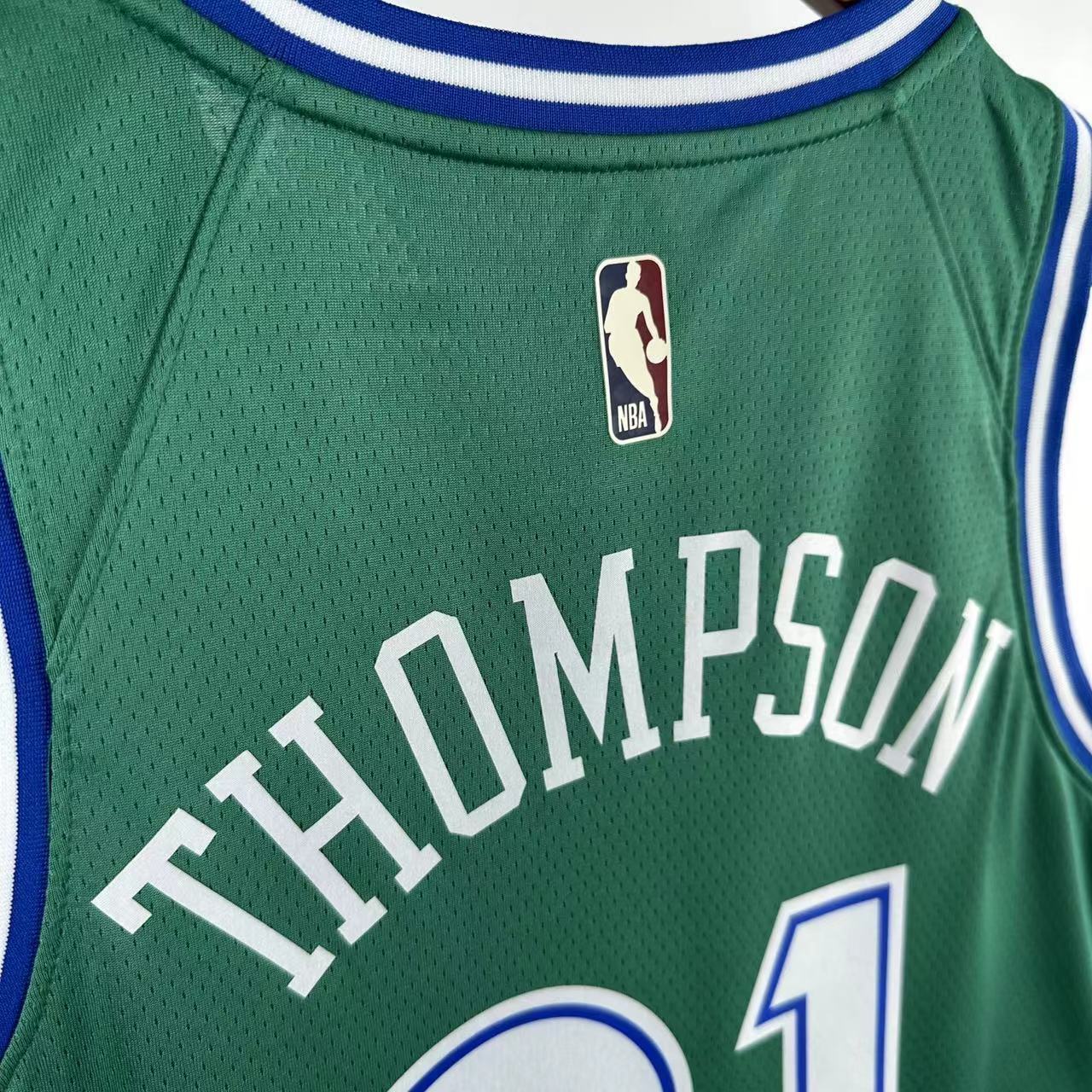 NBA Dallas Mavericks Round Neck Green Jersey THOMPSON#31 S-XXL