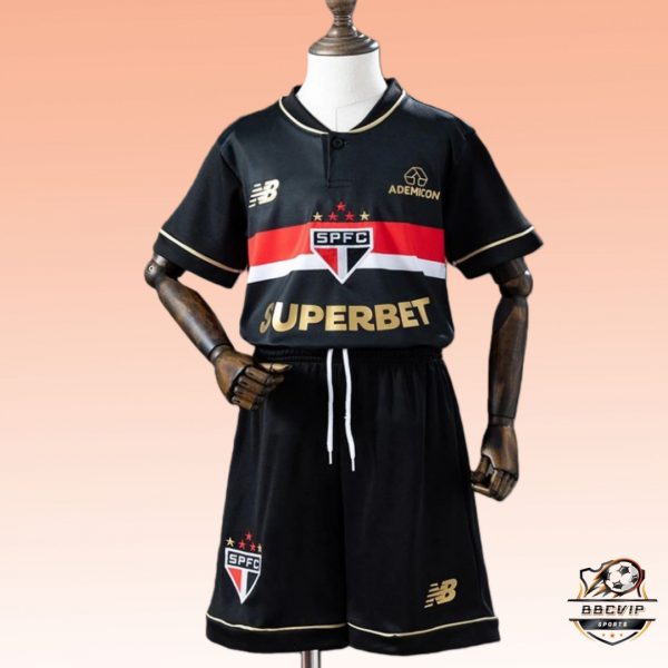 2025/26 Sao Paulo Second away jersey kids Kits size: 16-28