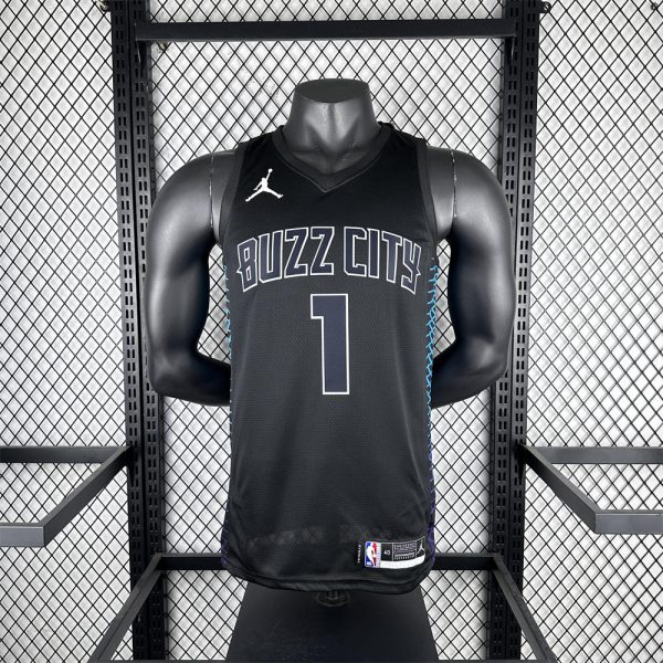NBA Charlotte Hornets BALL#1 2018 White City Edition Swingman Jersey S-XXL