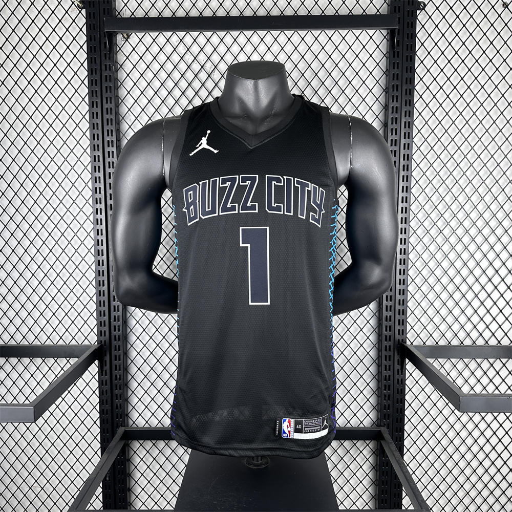 NBA Charlotte Hornets BALL#1 2018 White City Edition Swingman Jersey S-XXL