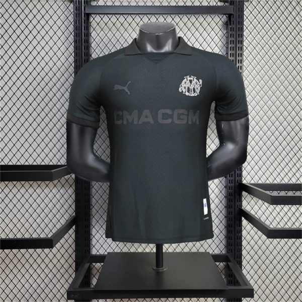 24/25 Marseille 125th Anniversary Black Special edition Jersey Player Version