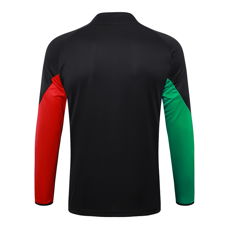 24/25 Arsenal Black Long-sleeved half-pull training kit Football team kit