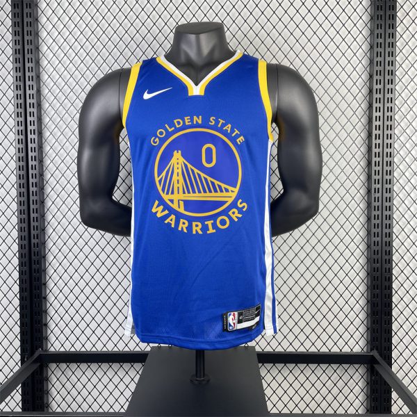 NBA Golden State Warriors 2023 V-Neck Blue Jersey PAYTON Ⅱ#0 S-XXL