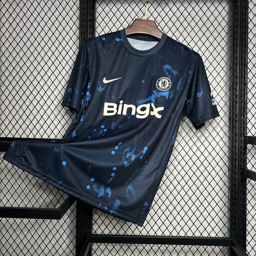 2024/25 Chelsea Dark blue Pre-match training Jersey Fan Version