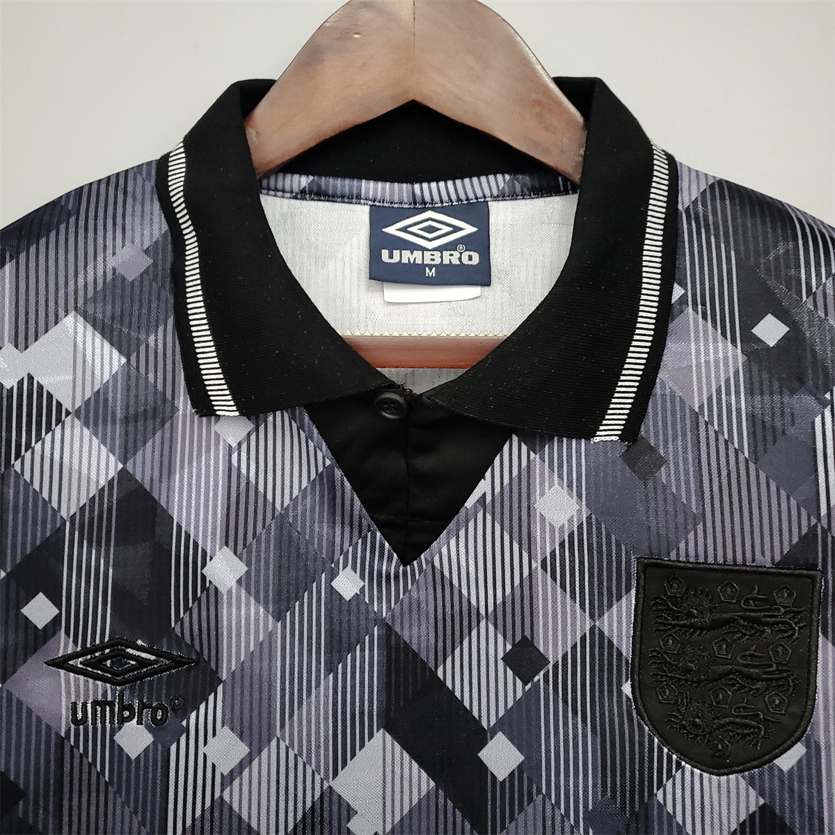 Retro England 1990 black Away jersey Fan Version