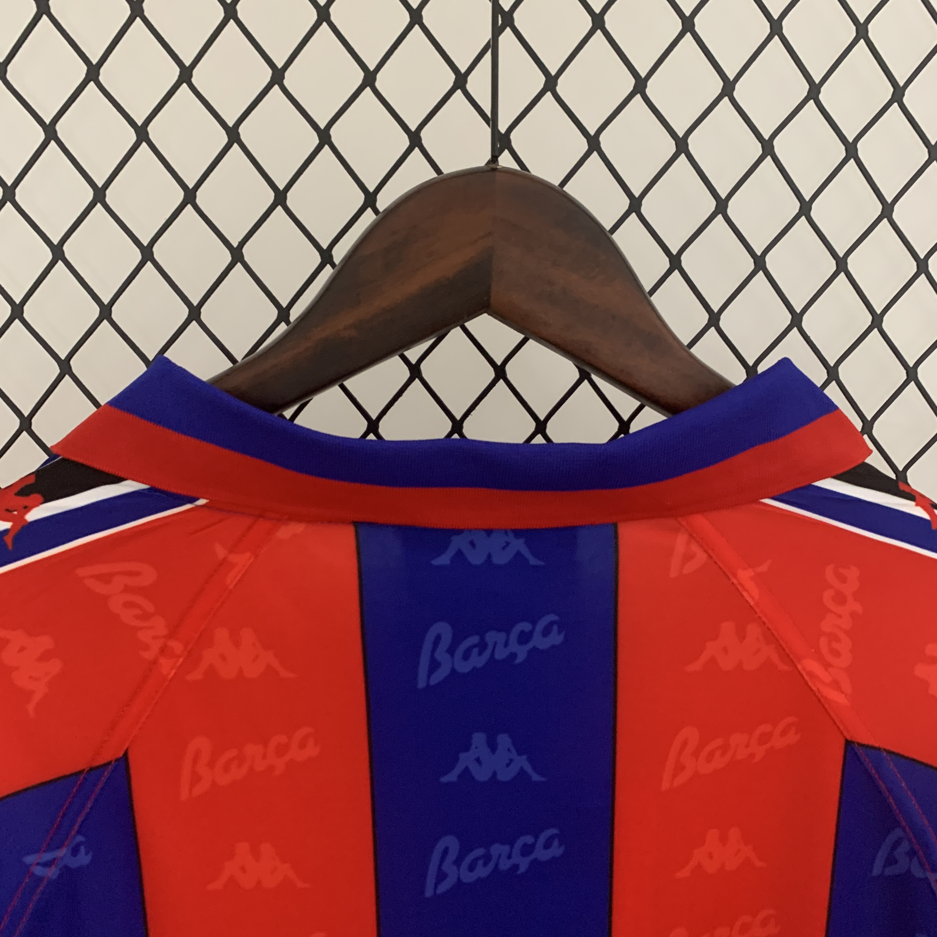 Retro Barcelona 96/97 long sleeve home jersey Fan Version