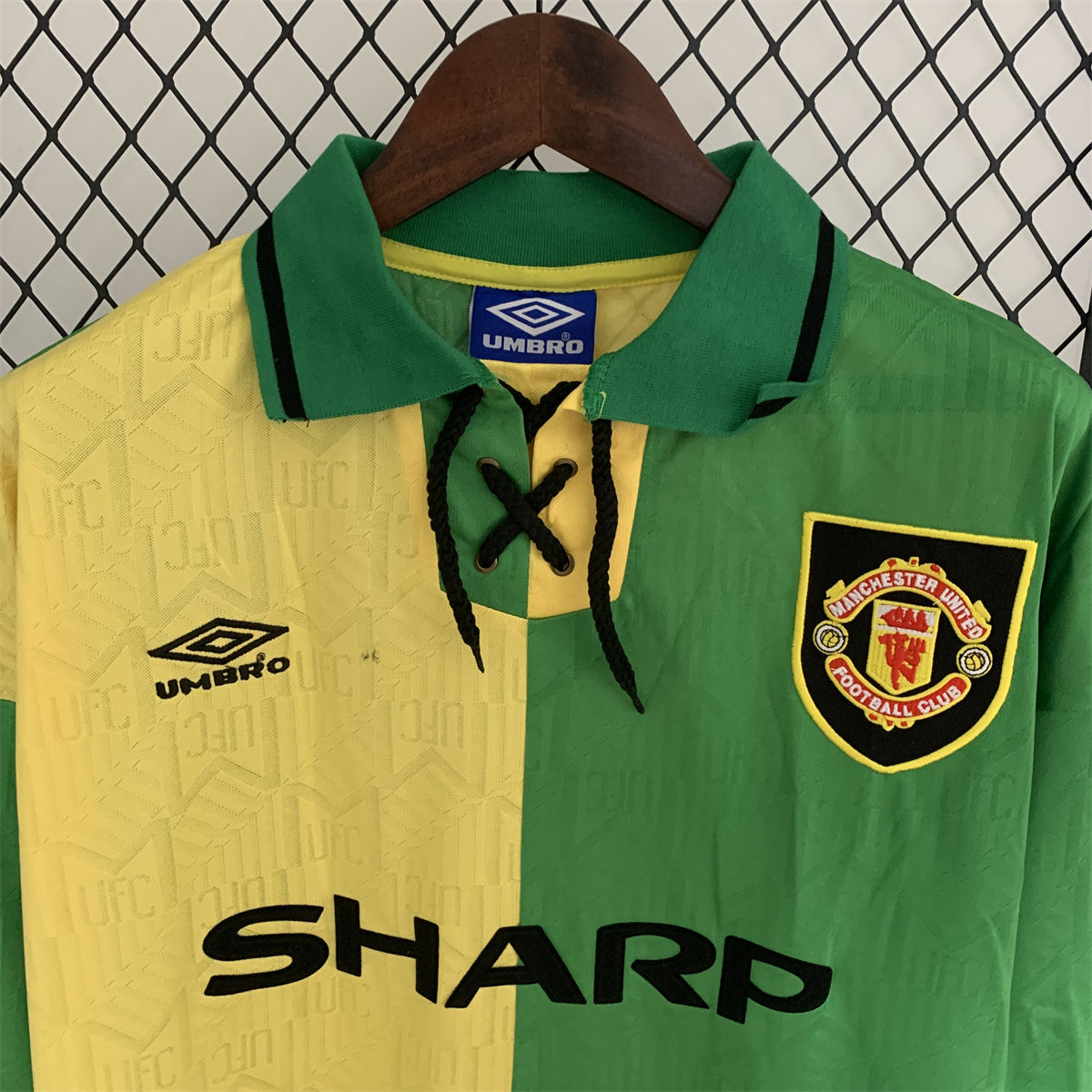 Retro Manchester United 92/94 long sleeve third away jersey Fan Version