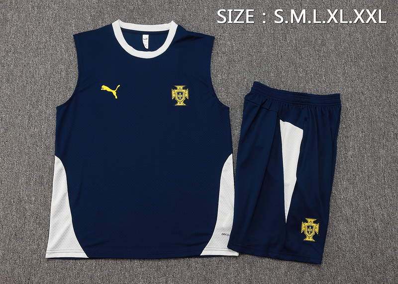 2025/26 Portugal Royal blue Training Set Shirt and Shorts