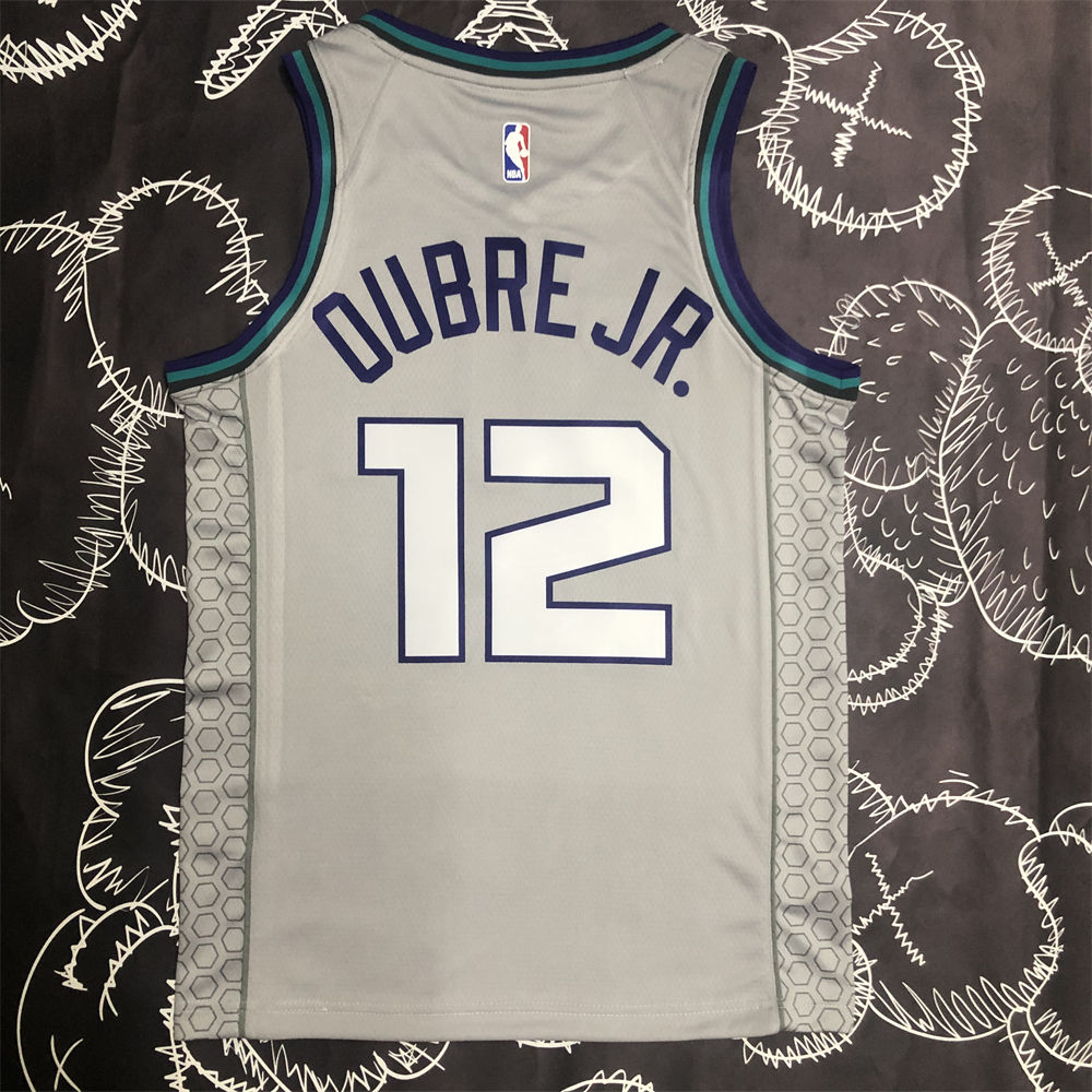 NBA Charlotte Hornets V-Neck Grey Jersey S-XXL