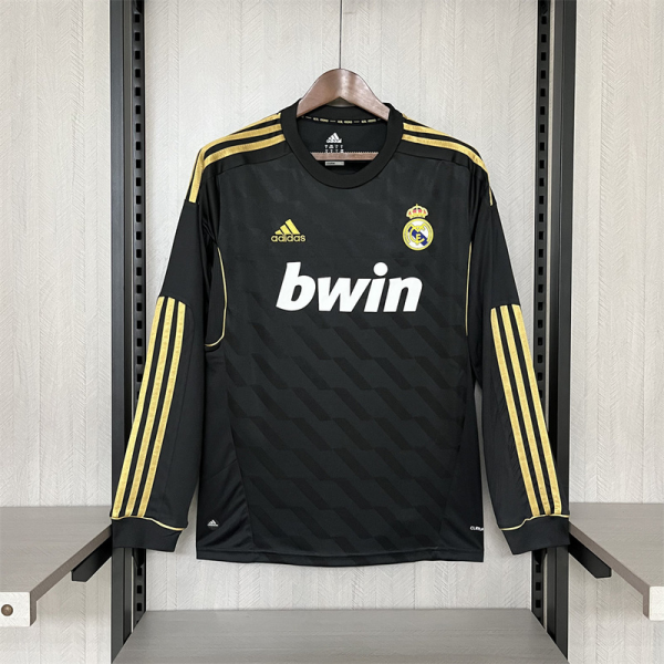 Retro Real Madrid 11/12 Away Long Sleeve jersey Long Sleeves Fan Version