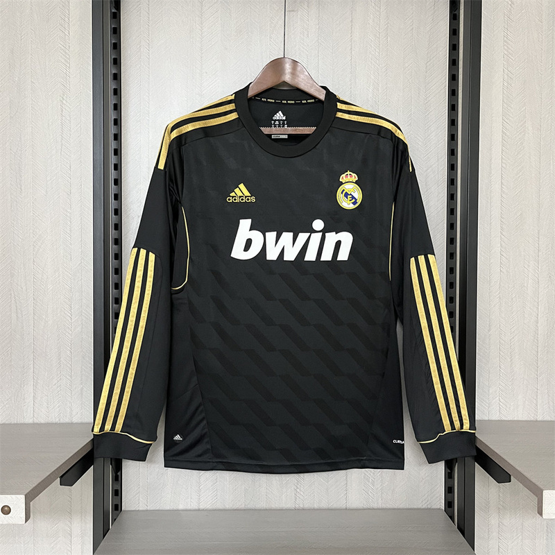 Retro Real Madrid 11/12 Away Long Sleeve jersey Long Sleeves Fan Version