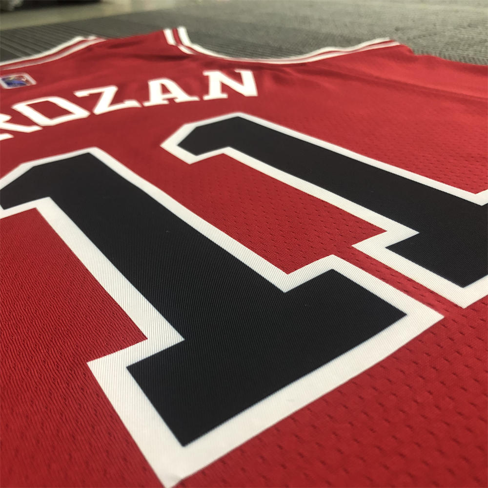 NBA Chicago Bulls Round Neck Red 75th anniversaryJersey DeROZAN#11 S-XXL