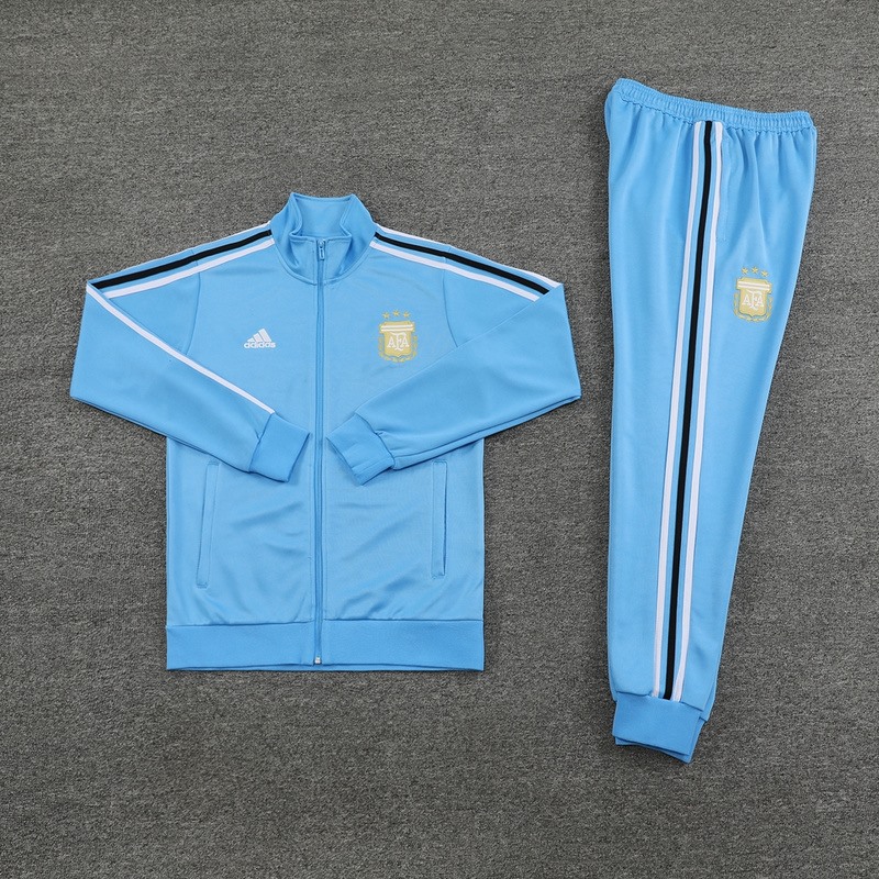 2024 Argentina Sky Blue Jacket Training Suit Set Football Team Shirt Sports Fashion