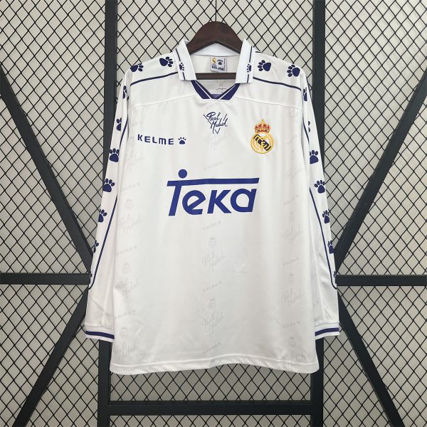 Retro Real Madrid 1994/96 Home jersey Long Sleeve Fan Version