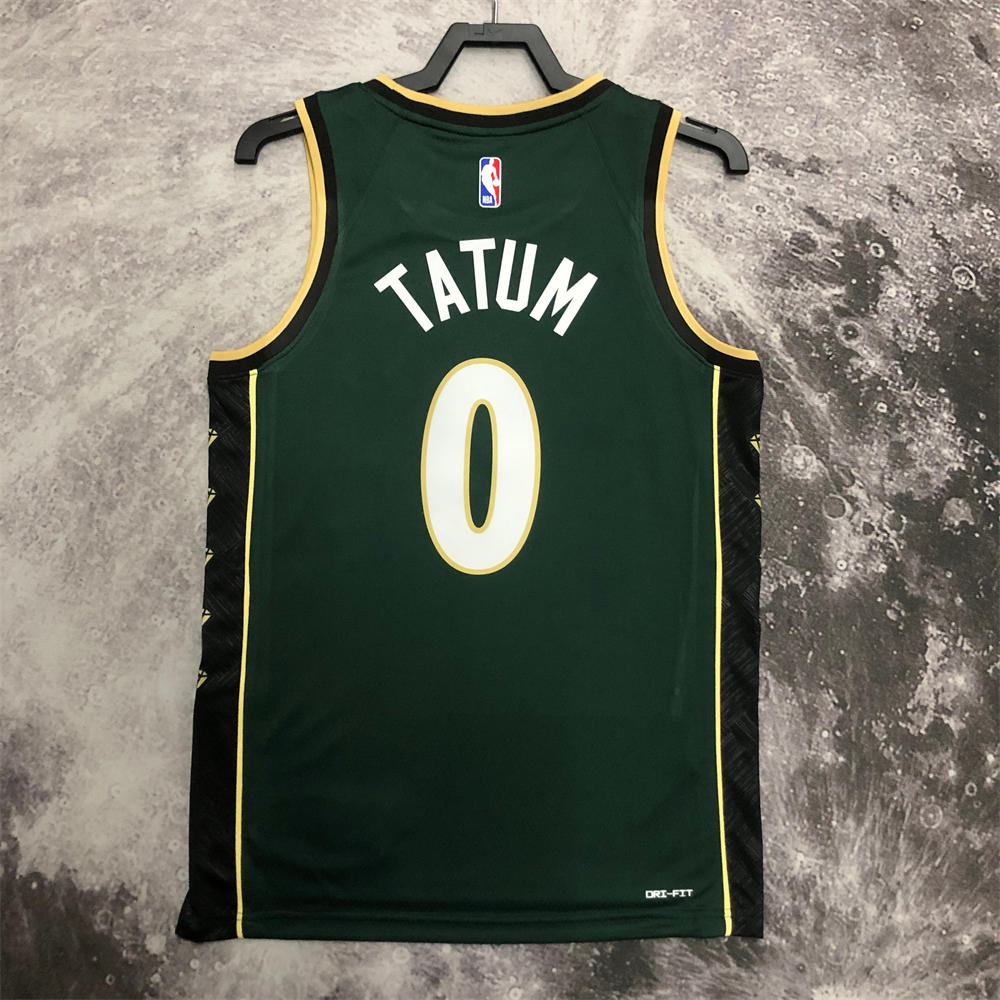 NBA Boston Celtics Round neck Deep Green Jersey Tatum#0 S-XXL