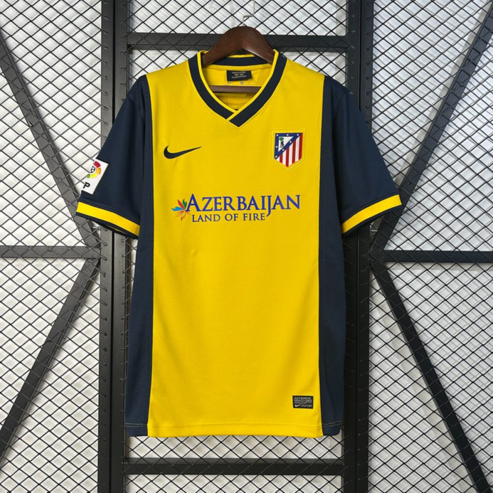 Retro Atletico Madrid 2013/14 Away Yellow jersey Fan Version