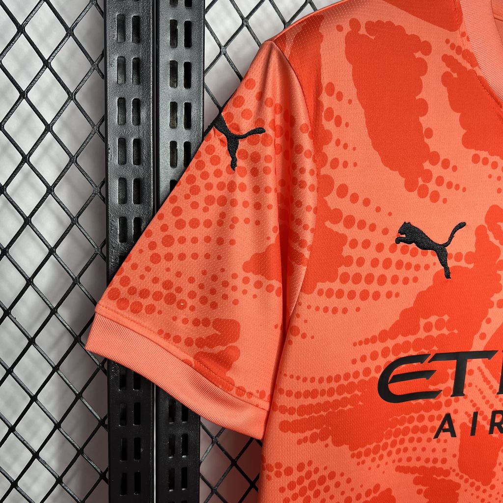 2024/25 Manchester City Orange Color Jersey Fan Version