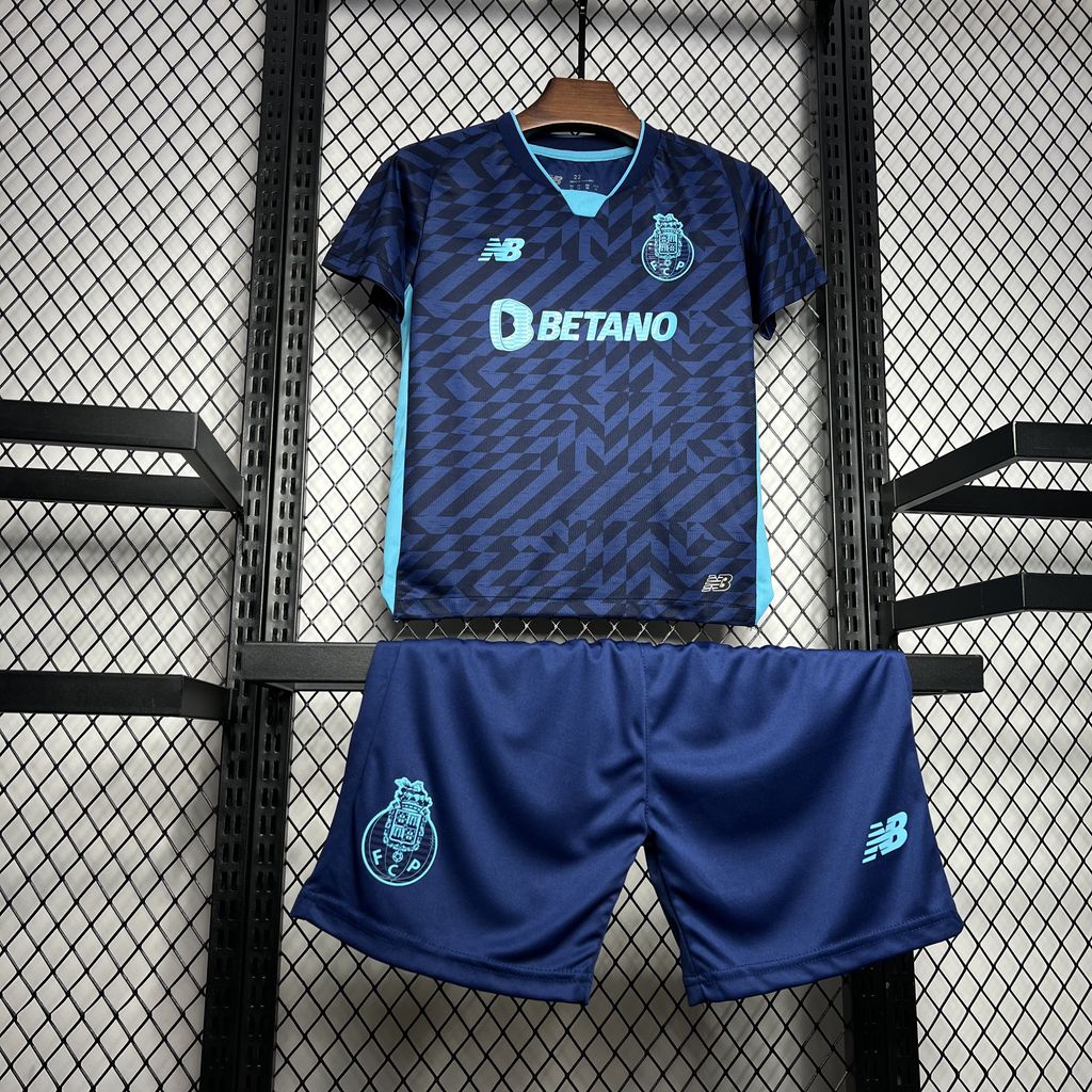24/25 Kids Porto Third Away jersey Kid Kits Size 16-28